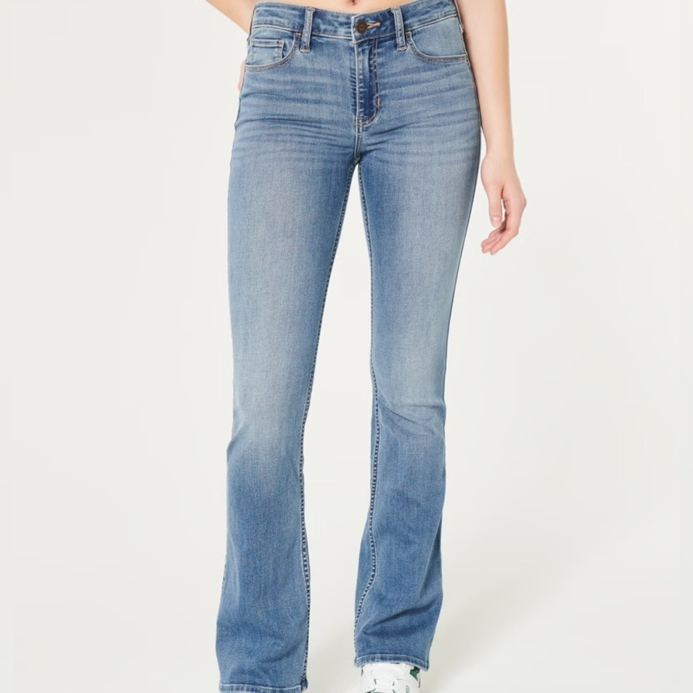 Hollister Co. Mid Rise Boot cut Jeans classic stretch denim